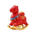 thumbnail image 1 of Estatua de caballo de resina, figura de animal, arte de mesa moderno, artesanía para dormitorio y sala de estar. rojo, 1 of 8