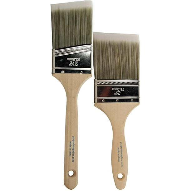 Pro Grade Premium Paint Brushes 2 Piece Set Paint Brush Set for
