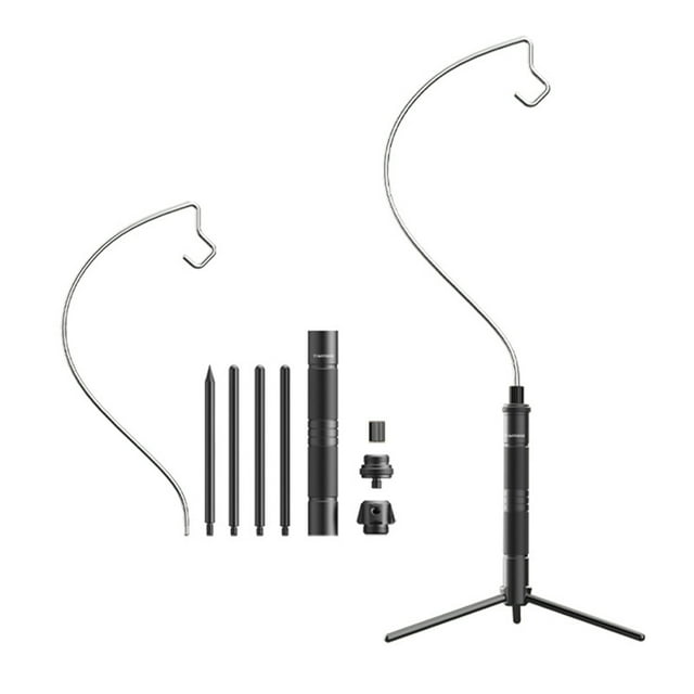 Lightweight Aluminum Alloy Light Holder Detachable Lamp Stand Outdoor Portable Easy To Build Lamp Holder with Tripod Multifunctional Lamp Camera Rack Camping Accessories