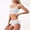 White, variant on Women's Y Back Sports Bra Padded Spaghetti Thin Strap Workout Yoga Top, Seamless Gathering Wireless Fitness Bralette, Low Impact Supportive Gym Underwear, Breathable Beautiful Back Cami Bra