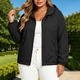 thumbnail image 2 of Thousandth Women's Zip Up Athletic Windbreaker Casual Long Sleeve Lightweight Hooded Jacket Breathable Quick Dry Coat for Running Gym Yoga Workout, 2 of 7