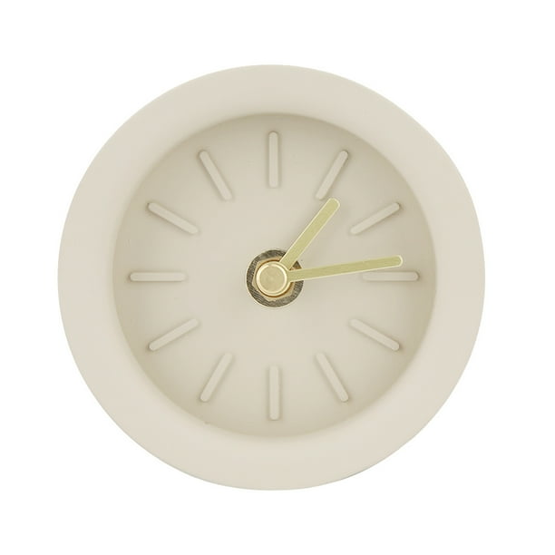 Puntero de cobre, reloj de cemento y hormigón, decoración silenciosa para el hogar, reloj despertador silencioso diseñado con precisión