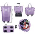 thumbnail image 2 of HUGFEGWE Duffle Bag for Travel with Wheels, Expandable Large Capacity Weekender and Gym Tote, Dry-Wet Separation,E CJB91-131061, 2 of 8