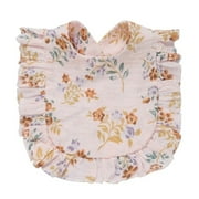 Cotton Gauze Baby Bib Newborn Feeding Bib Burp Cloths Floral Ruffle Boys Girls Nursing Saliva Towel Bandana Baby Accessories A-4-for 0-2 year