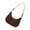 Brown, variant on Women's Compact Shoulder Bag Aesthetic Handbag PU Leather Underarm Bags Work Armpit Purse for Teen Girls and Ladies