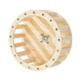 thumbnail image 2 of Natural Wooden Exercise Running Wheel For Parrots Bird Activity Playground With And Ladder, 2 of 8
