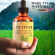 Vetiver Essential Oil (1 oz), Premium Therapeutic Grade, 100% Pure and Natural, Perfect for Aromatherapy, Soothing the Body and Mind, and Much More by Mary Tylor Naturals