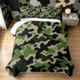 thumbnail image 2 of Manfei Rustic Camouflage Twin Quilt Set, Countryside Camo Twin Coverlet Set, Olive Green, 2pcs, 1 Bedspread and 1 Pillowcase, 2 of 7