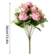 thumbnail image 2 of Simulación de flor de rosa artificial de 9 cabezas, decoración floral, ceremonia de boda, ramo de flores falsas, rosa púrpura Scienceny HA8171-01B, 2 of 6