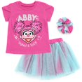 thumbnail image 1 of Conjunto Sesame Street Abby Cadabby para Niña 18 meses - Playera, Falda y Scrunchie, 1 of 7