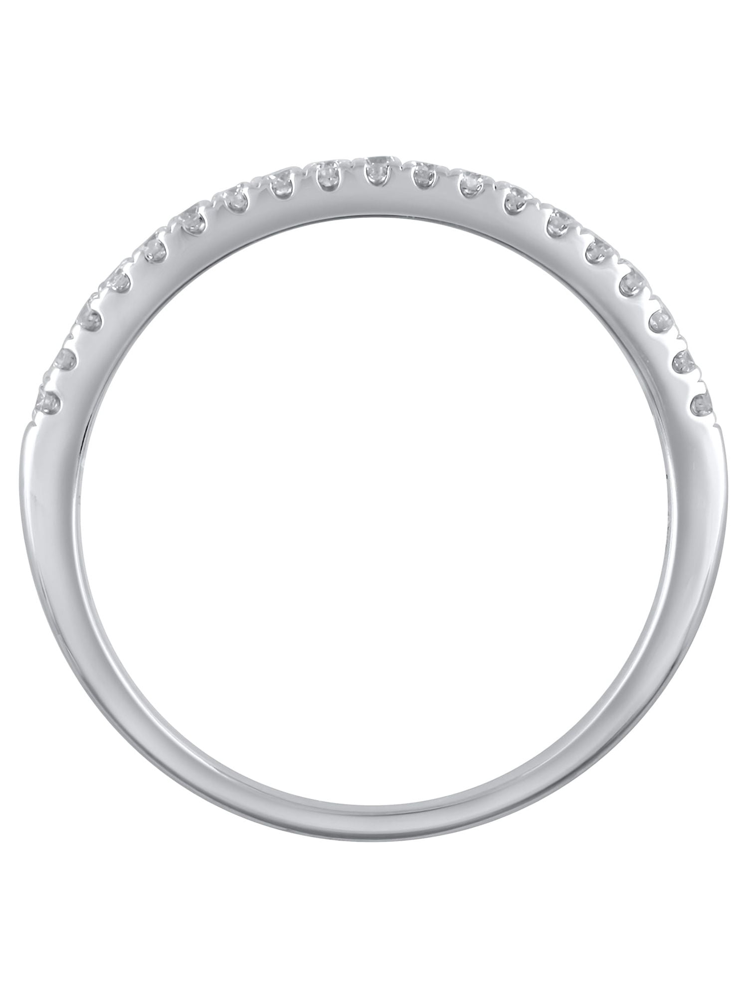 1/5 Carat T.W. (I2 clarity, H-I color) Brilliance Fine Jewelry Diamond Wedding Band in 10kt White Gold, Size 9