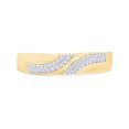 thumbnail image 3 of AFFY White Natural Diamond Wedding Trio Bridal Ring Set In 14k Yellow Gold (0.33 Cttw), 3 of 9