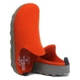 thumbnail image 4 of Asportuguesas Come Women's Chunky Rubber Cork Sole Slip On Slippers In Orange Size 6.5/7, 4 of 6
