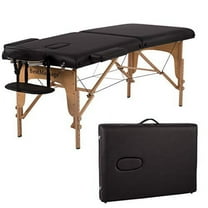 BestMassage Black PU Portable Massage Table W/Free Carry Case U1 Bed Spa Facial