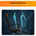 thumbnail image 4 of Dkelincs Ergonomic High Back PU Leather Gaming Chair with Lumbar Support and Armrest, Orange, 4 of 7