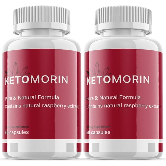(2 Pack) Ketomorin - Keto Weight Loss Formula - Energy & Focus Boosting Dietary Supplements for Weight Management & Metabolism - Advanced Fat Burn Raspberry Ketones Pills - 120 Capsules