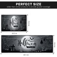 thumbnail image 2 of Grey Kitchen Rugs and Mats Non Skid Washable Set of 2, Happy Halloween Moon Castle Trees Kitchen Mats for Floor, October Holiday Spooky Trick or Treat Under Sink Kitchen Runner Rug, 2 of 6