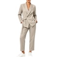 thumbnail image 5 of Akmaiox Two Piece Sets for Women Dressy Long Sleeve Drawstring Waist Blazer Jacket and Wide Leg Pants Business Casual Outfits M-5XL, 5 of 9