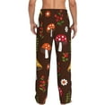 thumbnail image 3 of Balery Woodland Mushroom print Men's Pajama Pants,Ultra Lightweight Pjs,Lounge Pant-Medium, 3 of 9