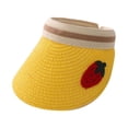 thumbnail image 2 of POINTERTECK Summer Kids Fruit Print Wide Brim UV Protection Hat Topless Straw Cap Sunhat, 2 of 8