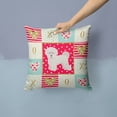 thumbnail image 2 of Bichon Fris? 2 Love Fabric Decorative Pillow Red, 2 of 4