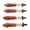 Red, variant on Nieyigj 4Pcs RC Shock Absorber for SCX10 Replacement Front Rear RC Shock Absorber Spring Damper for 1/10 RC Crawler Car Gold 4.1 inches / 105 mm