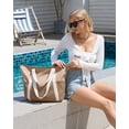 thumbnail image 2 of Bolsa de playa HOMESPON impermeable a prueba de arena para mujer (caqui), 2 of 7