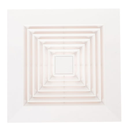 

Exhaust Vent Hood Ceiling Register Grille Diffuser Air-conditioning Outlet Covers Square White Abs