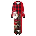 thumbnail image 7 of Odeerbi Christmas Onesie Pajamas for Family Holiday Sleep Jumpsuit Long Sleeve Family Christmas Pajamas Matching Sets Mom Printed Loungewear Jumpsuit Sleepwear Xmas PJs Set Red, 7 of 7