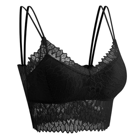 

Zuwimk Bras For Women Women s Plus Size Full Figure Basic Beauty Underwire Bra Black One Size