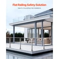 thumbnail image 2 of VEVOR Cable Railing Post, 36x1x2 Inch Level Deck Stair Posts, 1-Pack Stainless Steel Cable Handrail Post, Pre-Drilled Pickets with Mounting Bracket Stair Railing Kit, Silver, 1JZLGZXYS914I4BDB001V0, 2 of 9