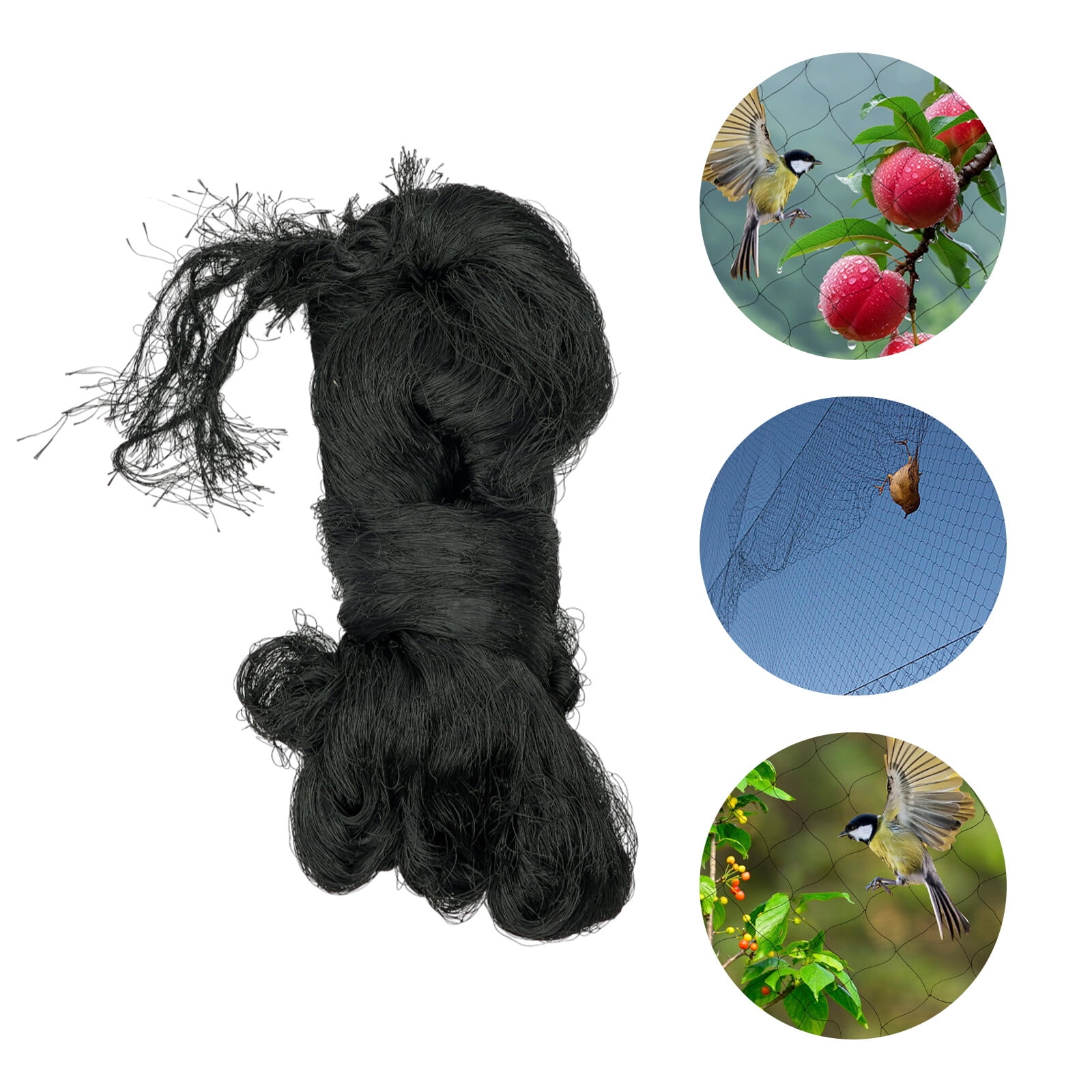 ToppiJoy Heavy Duty Bird Netting 100' x 50', 2" Mesh Black Polyester Garden Netting for Chicken Coop, Fruit Trees, and Orchard Protection