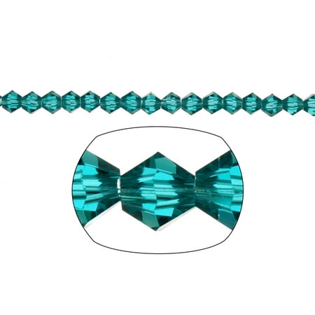 - Bicone Crystal Beads Emerald Faceted xilion Crystal For Jewelry Making mm 92Cnt
