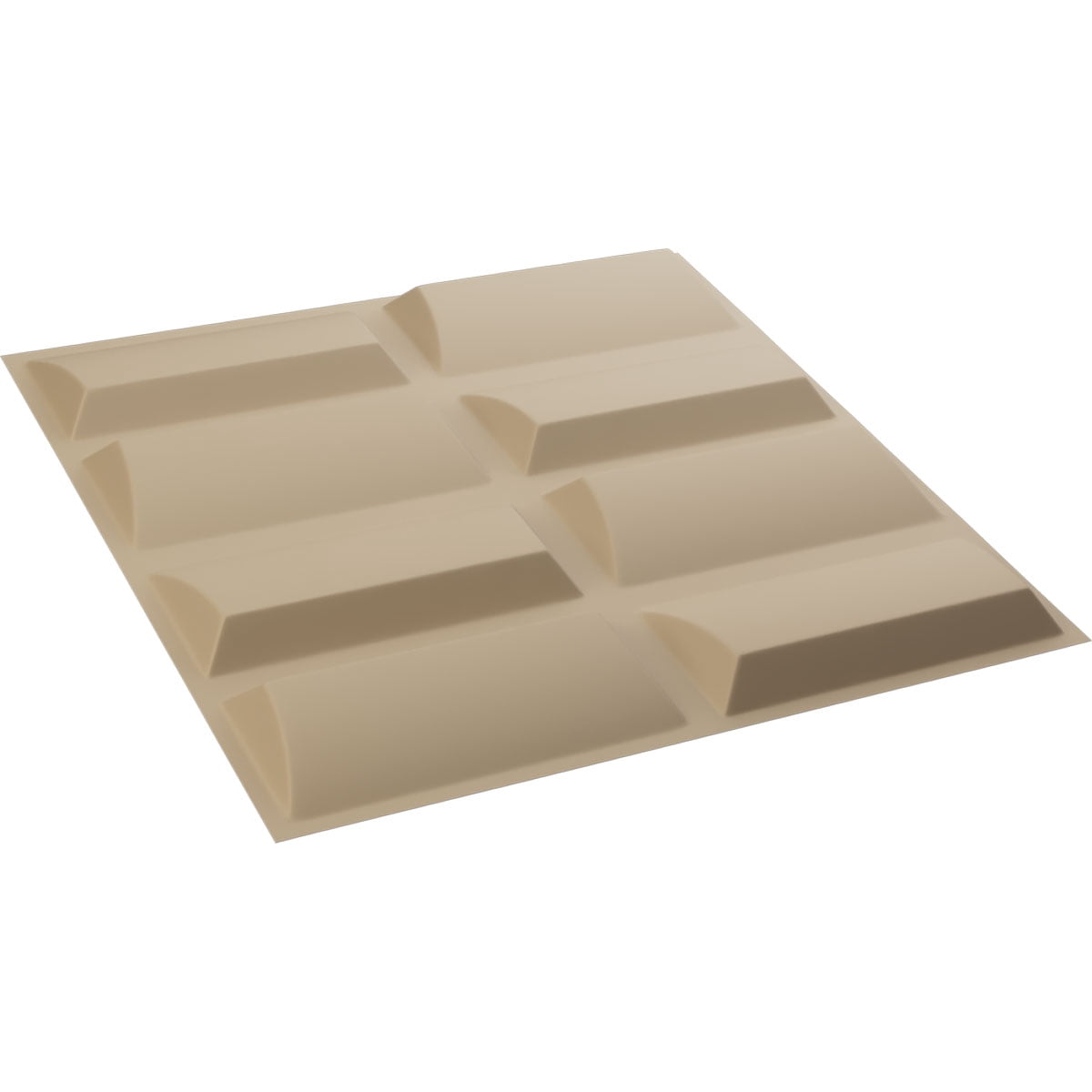 Ekena Millwork 19 5/8"W x 19 5/8"H Robin EnduraWall Decorative 3D Wall Panel, UltraCover Satin Smokey Beige (12-Pack for 32.04 Sq. Ft.)