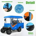 thumbnail image 5 of 10L0L 4 Person Golf Cart Enclosure 86’’ , Universal 600D Driving Rain Cover for Yamaha EZGO Club Car, Golf Cart Accessories, 5 of 8