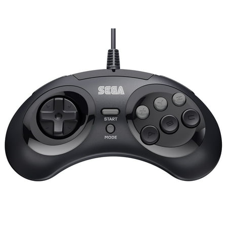 Sega Genesis Controller Pc Retro-Bit Official SEGA Genesis Controller Classic 8 - Button Arcade Pad USB Port for PC , Mac , Steam , Black ()