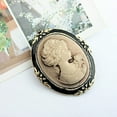thumbnail image 4 of HOOUN Women Vintage Cameo Elegant Brooch Pin Antique Wedding Portrait Brooch Pin-lq@, 4 of 7