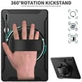 thumbnail image 2 of Allytech Galaxy Tab S8 Ultra Case 14.6-inch SM-X900 X906, Build-in Pencil Holder Heavy Duty Protection Rotating Kickstand Hand Strap Kids Proof Case Cover for Samsung Galaxy Tab S8 Ultra 14.6" 2022, 2 of 10