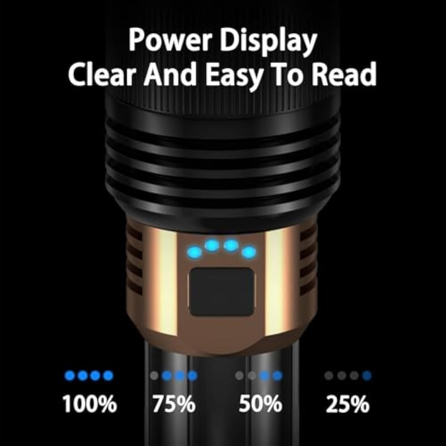 Flashlight, Rechargeable 1097 Flashlight, Outdoor Camping Home Long-Range Portable Flashlights, Strong Light 4 Modes and Long Endurance，for Camping, Hiking (5500mAh,1Pcs)