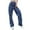 Blue, variant on Sngxgn Women's Skinny Ripped Jeans Stretch Mid Rise Distressed Denim Pants(Blue,XS)
