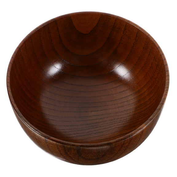 Wooden Bowl for Home Use Large Capacity Salad Fruit Dessert Safe Reliable Multi Color 10.2 Inches
