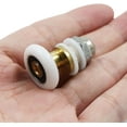 thumbnail image 4 of Polea para puerta de ducha - Rueda de ruedas para ducha para rodillos de ducha deslizantes Puerta de cabina de ducha de latón Rueda de puerta Poleas Accesorio Herramienta de hardware 4 piezas 23 mm brillar Electrónica, 4 of 4