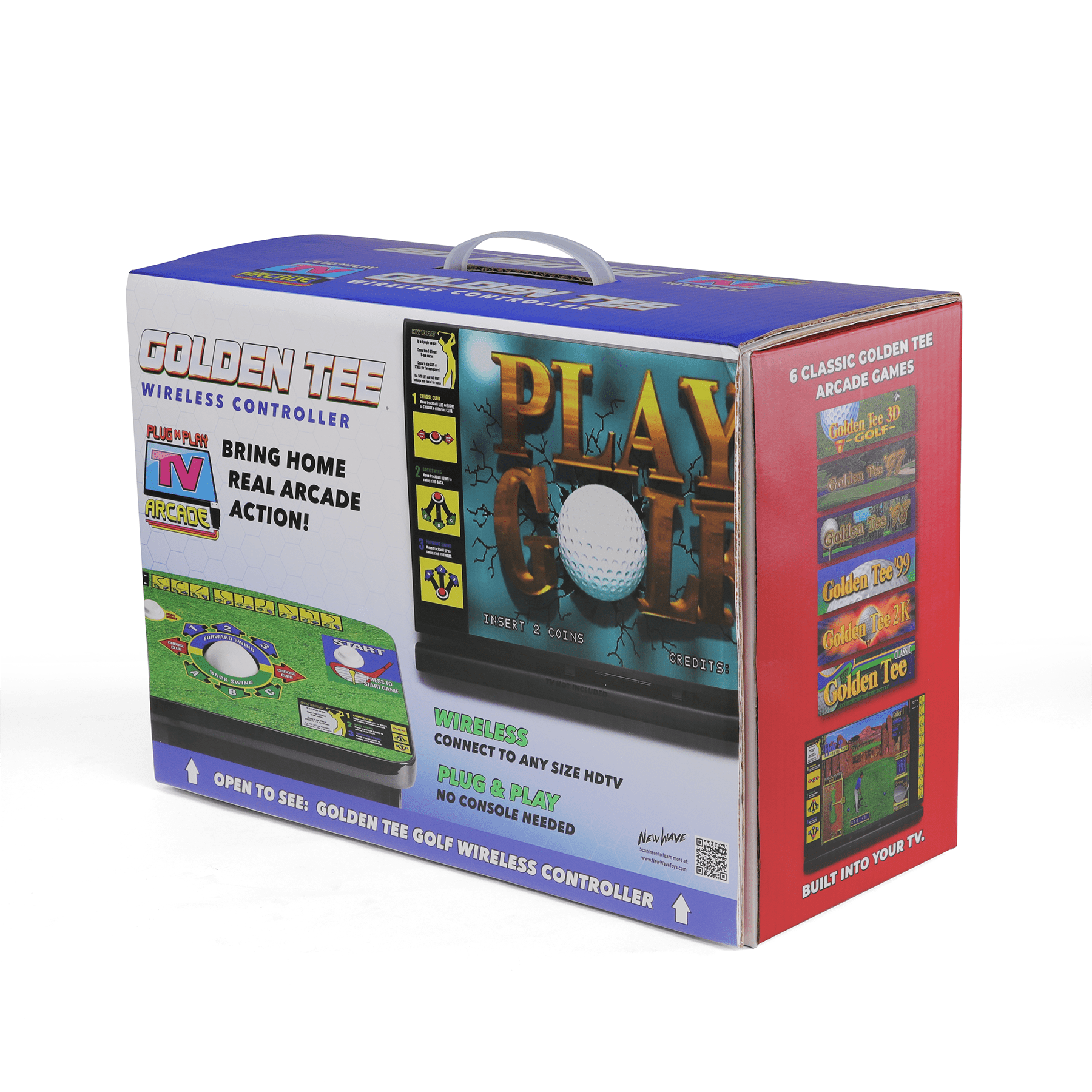 Golden Tee Plug and Play - Plays Six Classic Arcade Games