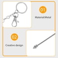 thumbnail image 3 of unbranded 18Ud Colgantes De Llavero Metálicos Con Para Bisutería Y Accesorios Creativos, 3 of 8