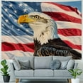 thumbnail image 4 of Orinice Bald Eagle American Flag Blue Sky Tapestry Wall Hanging Unique Style for Home Wall Decor Art Living Room Bedroom Farmhouse Dorm Independence Day Wall Art Tapestry 40x60inch, 4 of 6