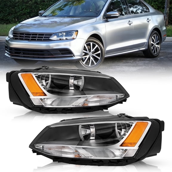 For 2011-2018 Volkswagen Jetta Headlights Headlamps Factory Halogen Model LH&RH