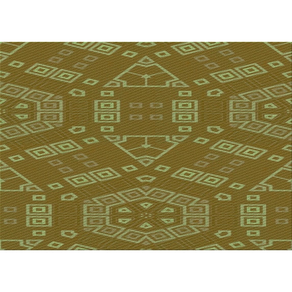 Ahgly Company Indoor Rectangle Patterned Dark Bronze Brown Area Rugs, 8' x 12'