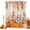 Terracotta, Tan, Brown, Amber, variant on Fall Orange Pumpkins Shower Curtains for Bathroom, Thanksgiving Autumn Vintage Leaves Waterproof Fabric Shower Curtain, Decorative Bathroom Curtain for Bathtub, 72"x84", No Hooks Included