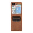 thumbnail image 3 of SaniMore Compatible with Samsung Galaxy Z Flip 5 Case 6.7-inch, Luxury PU Leather Wallet Protective Cover with Card Slots Slim Pocket Folding Cover for Galaxy Z Flip 5 5G, Brown, 3 of 6
