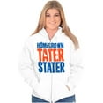 thumbnail image 4 of Idaho ID Local Homegrown Tater Stater Unisex Fleece Graphic Zip Up Hoodie Brisco Brands 2X, 4 of 5